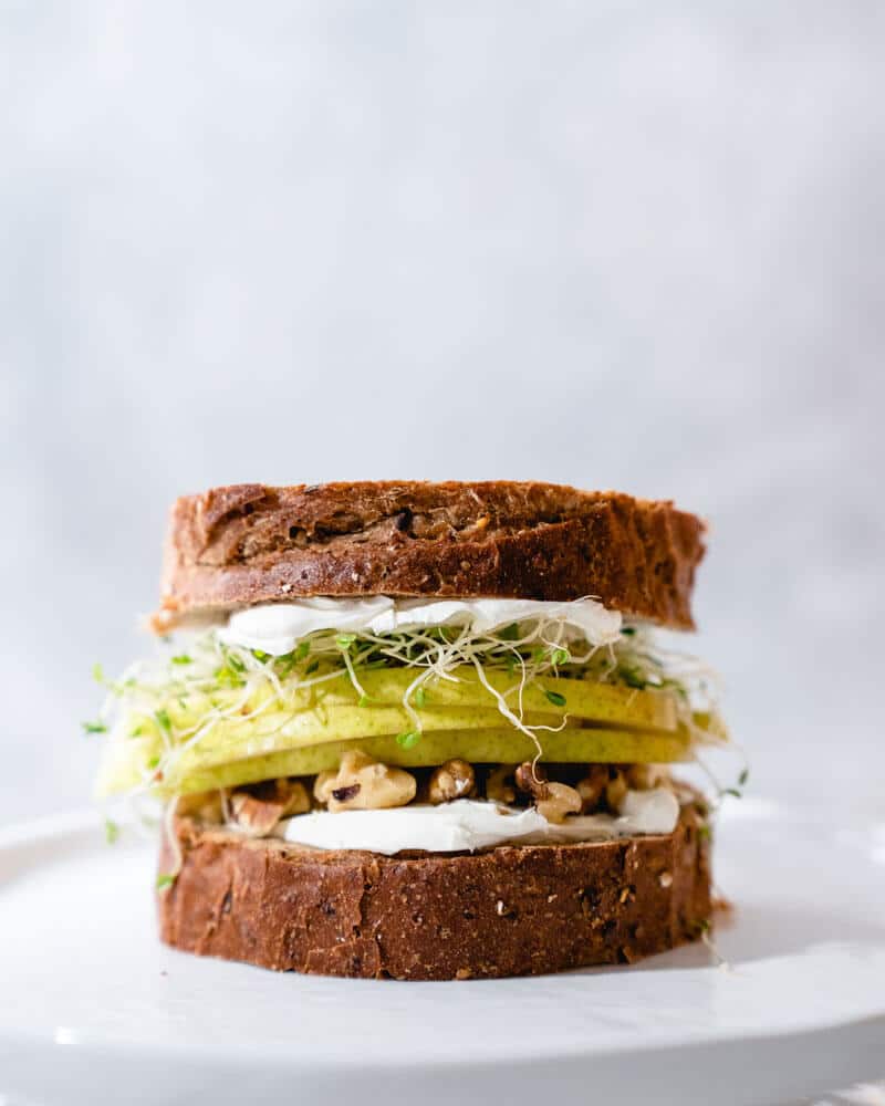 Pear Walnut Fruit Sandwich