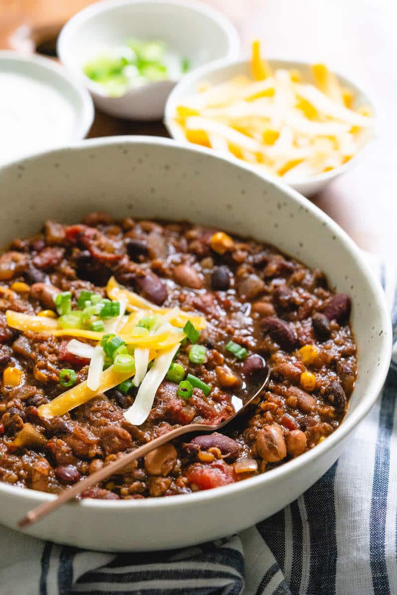 Meatless chili