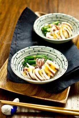 Boiled Squid with Miso Vinaigrette | Fancy Foods Show
