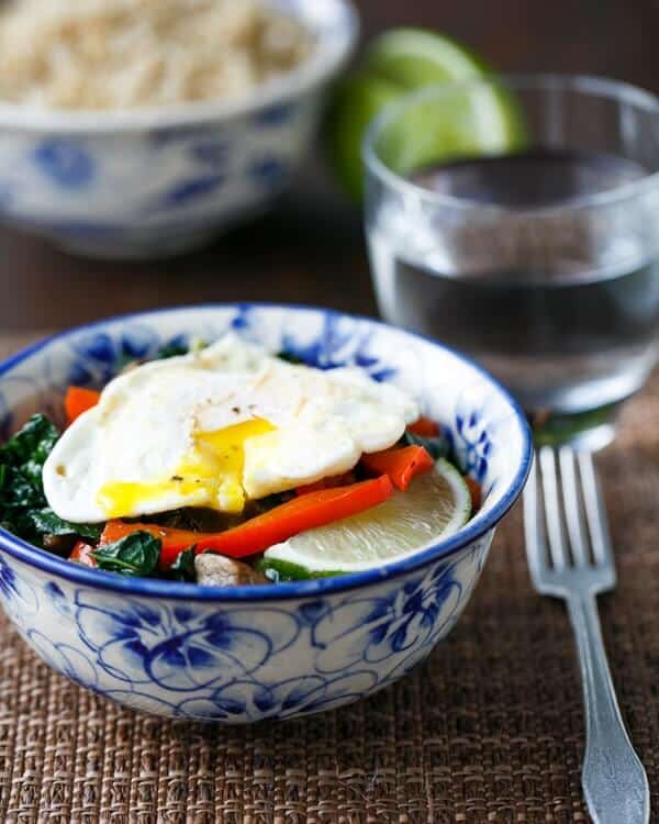 Healthy Rice Bowls with Fried Egg