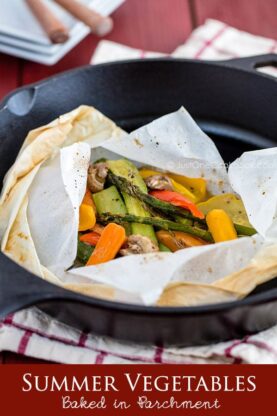 Summer Vegetables Baked in Parchment | Easy Japanese Recipes at fancyfoodsshow.com