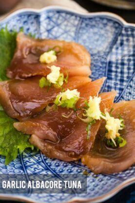 Garlic Albacore Tuna | Easy Japanese Recipes at fancyfoodsshow.com