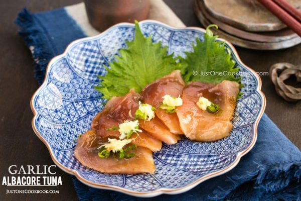 Garlic Albacore Tuna | Easy Japanese Recipes at fancyfoodsshow.com