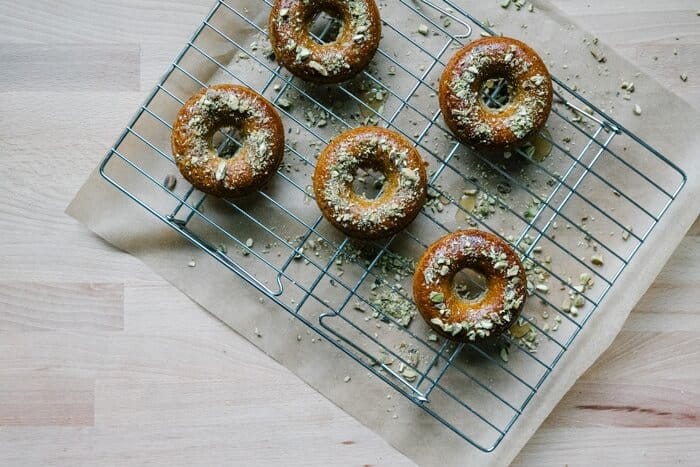 Gluten Free Donuts on wire cooling rack