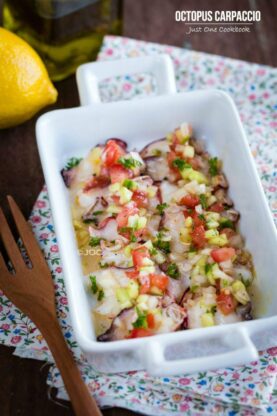 Octopus Carpaccio | Easy Japanese Recipes at fancyfoodsshow.com