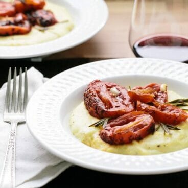 Polenta with tomatoes
