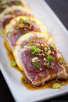 Tuna Tataki | Easy Japanese Recipes at fancyfoodsshow.com