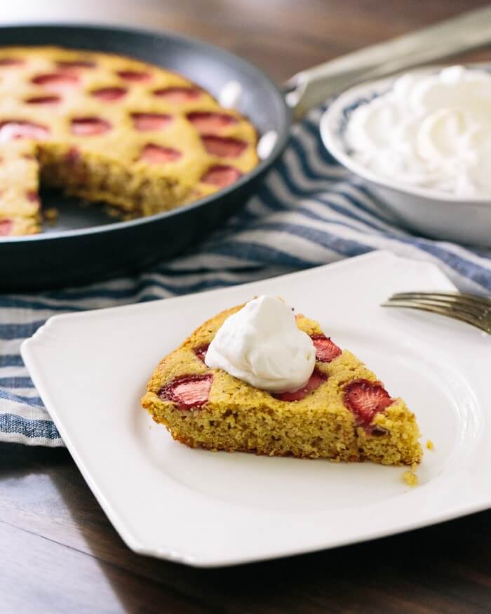 Whipped cream on cake