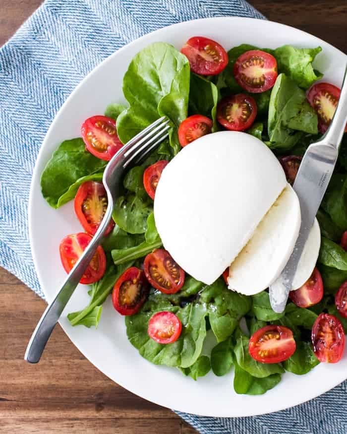 Arugula and Tomato Burrata Salad | Fancy Foods Show