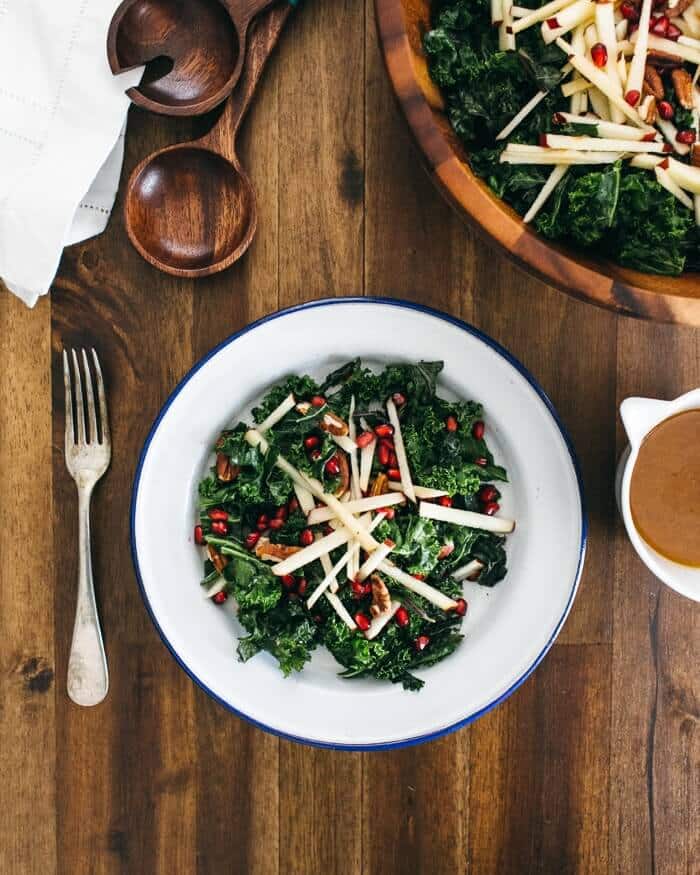 Massaged Kale Salad with Apple and Pomegranate | Fancy Foods Show