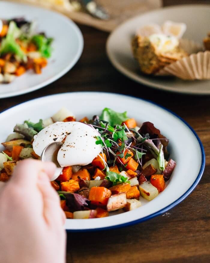 Poached Eggs and Potatoes
