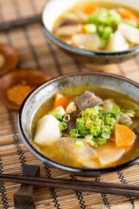 Japanese Vegetable Soup (Kenchinjiru) | Easy Japanese Recipes at fancyfoodsshow.com