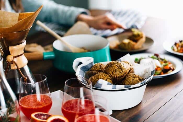 Sparkling Blood Orange Rosemary Water | Vegetarian brunch