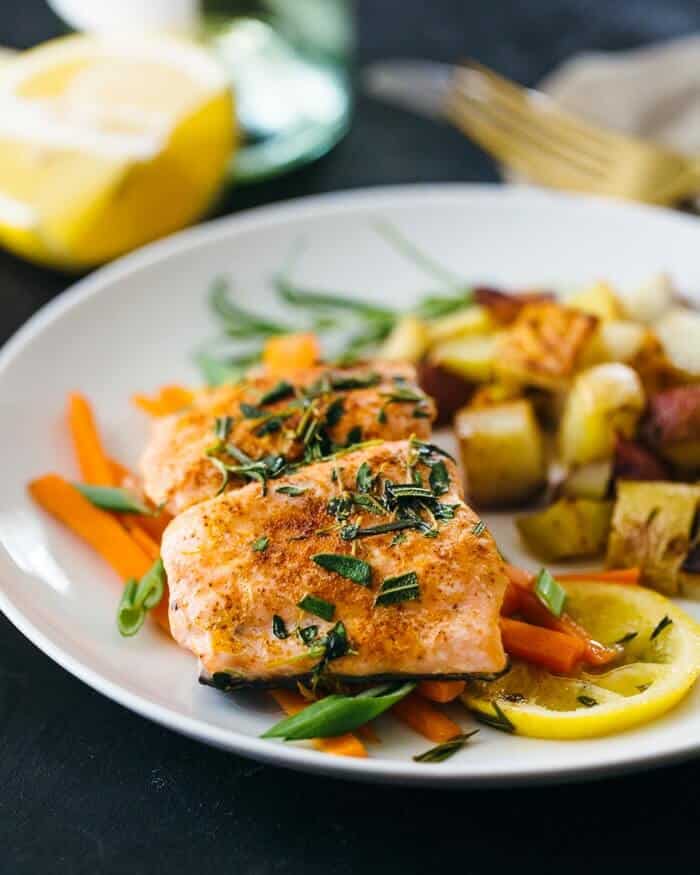 Salmon en Papillote with Roasted Potatoes | Fancy Foods Show