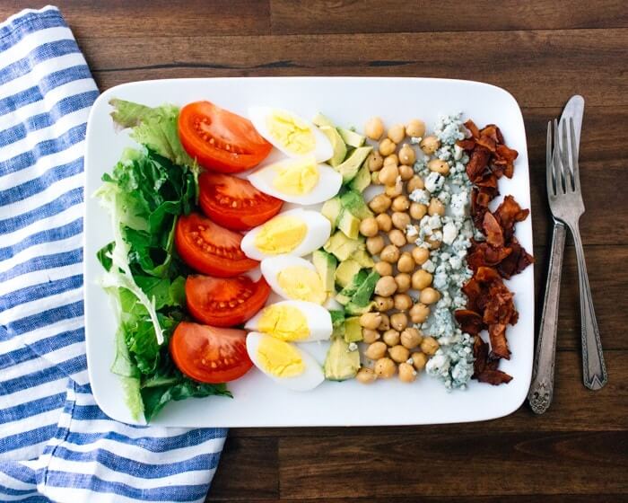 Vegetarian cobb salad ingredients