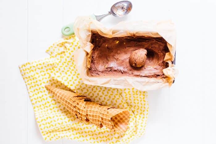 Creamy vegan ice cream