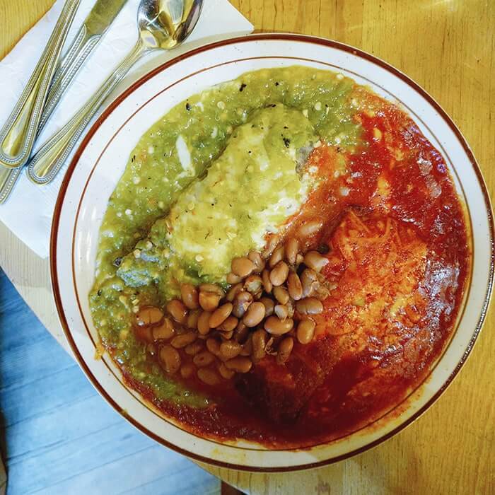 Things to Do in Santa Fe New Mexico | Christmas enchiladas