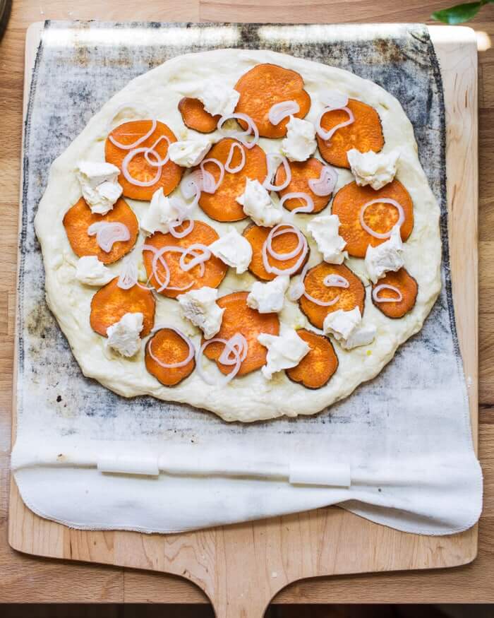 Sweet Potato Pizza with Brie