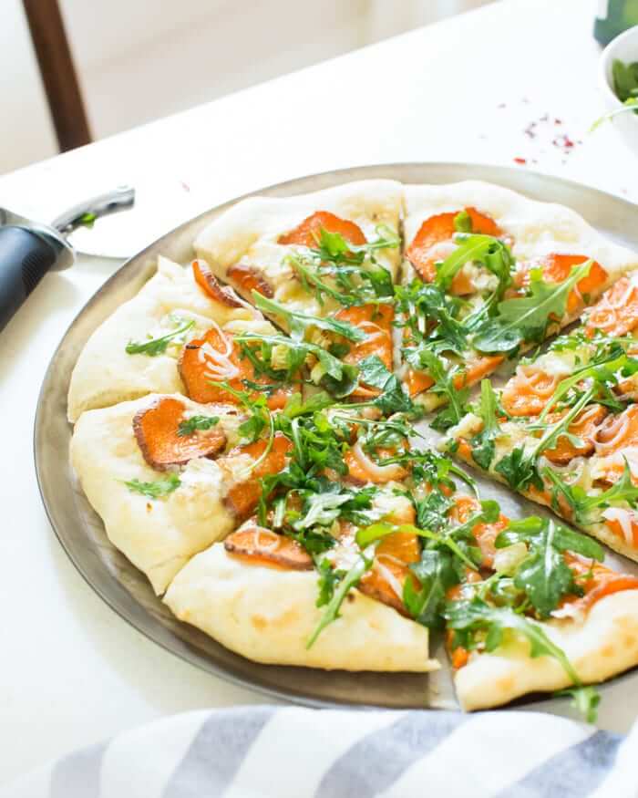 Sweet Potato Pizza with Brie | Brie pizza