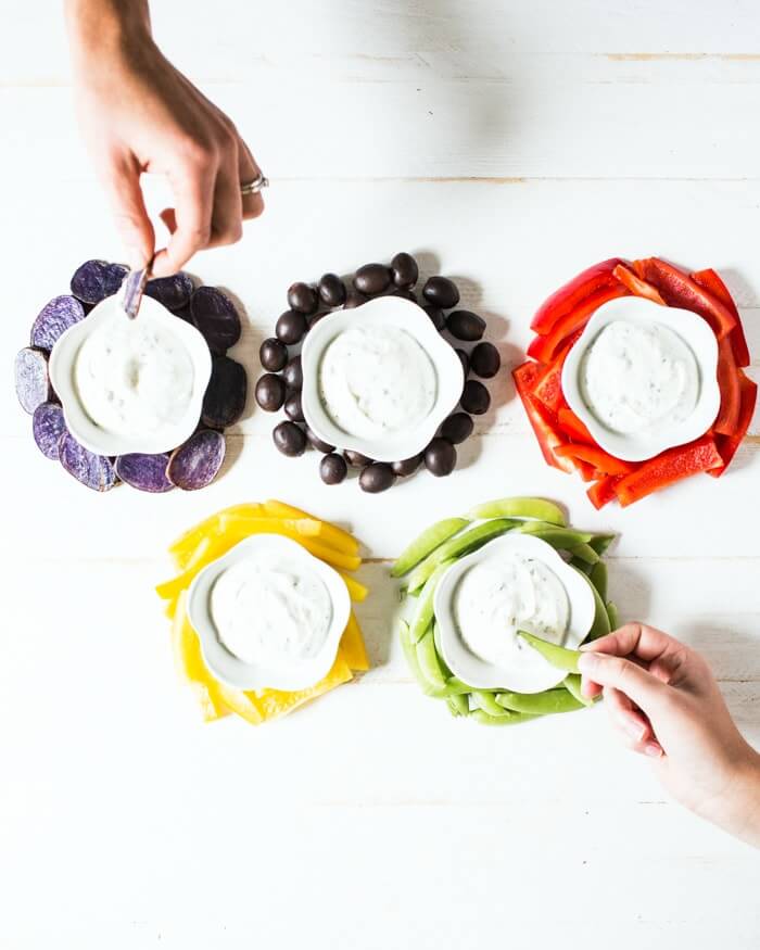 Greek yogurt chive dip