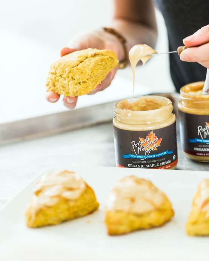 Pumpkin Scones with Maple Glaze | Fancy Foods Show