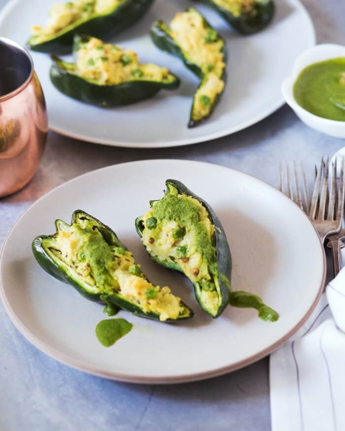 Samosa Stuffed Poblano Peppers | Fancy Foods Show