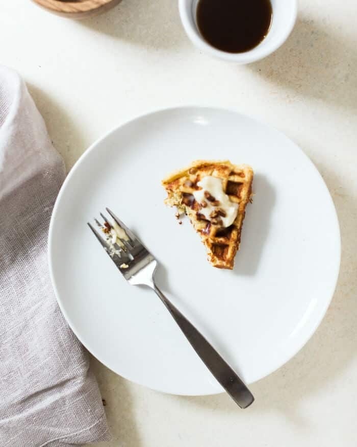 Cornbread Waffles with Maple Mascarpone