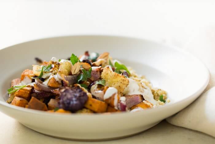 Roasted Fall Vegetables Grain Bowl | Fancy Foods Show