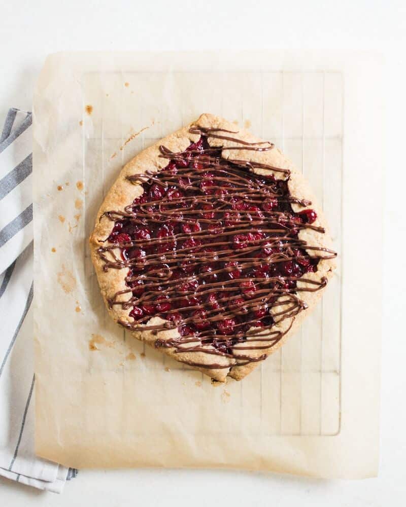 Chocolate Cherry Galette | Chocolate cherry desserts