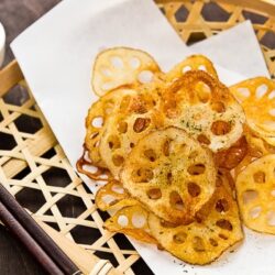 Lotus Root Chips (Renkon Chips) レンコンチップス | Easy Japanese Recipes at fancyfoodsshow.com