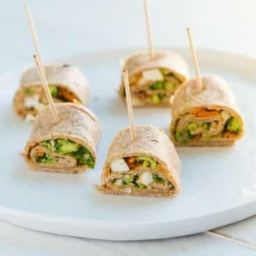 Vegetable Hummus Tortilla Rollups | Fancy Foods Show
