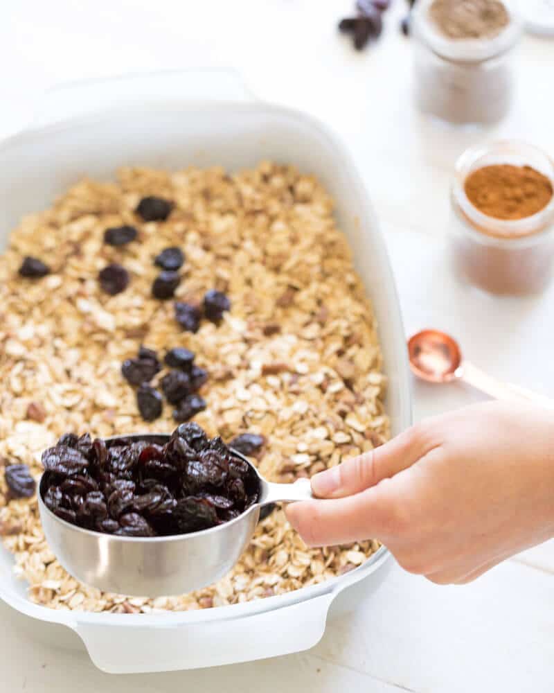 Cherry cardamom baked oatmeal