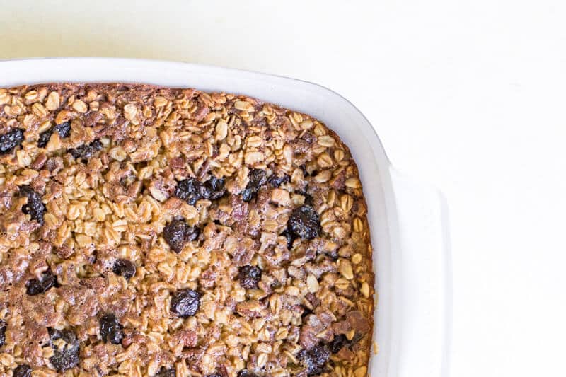 Cherry cardamom baked oatmeal