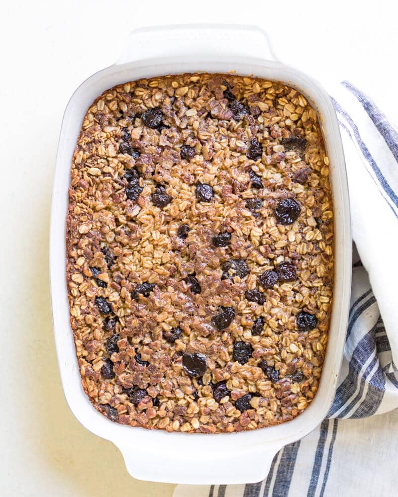 Cherry cardamom baked oatmeal