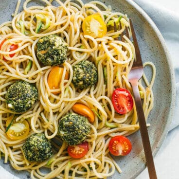 Vegetarian Spinach Meatballs & Spaghetti | Fancy Foods Show