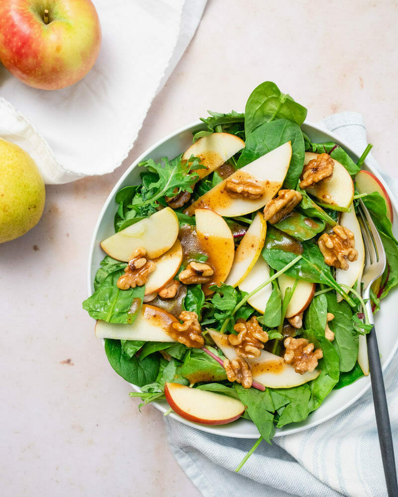 Apple spinach salad
