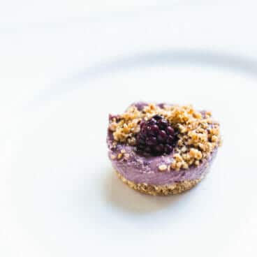 Balsamic Blackberry Vegan Cheesecakes | Fancy Foods Show