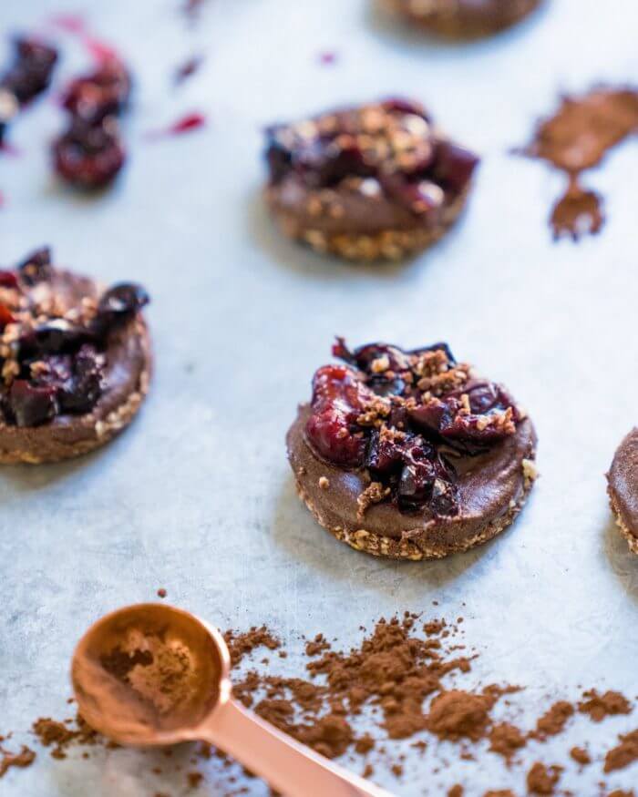 Chocolate Cherry Dessert Bites | Chocolate Cherry Tart