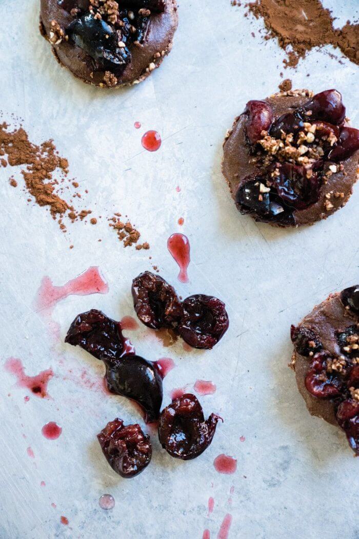 Chocolate Cherry Dessert Bites | Chocolate Cherry Tart