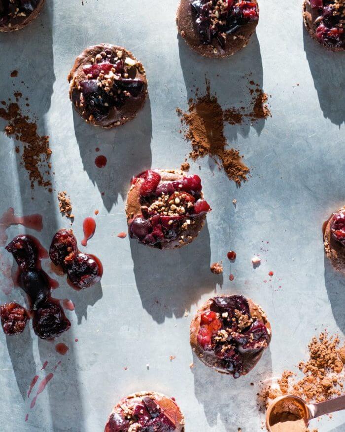 Chocolate Cherry Dessert Bites | Chocolate Cherry Tart