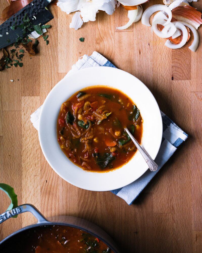 Tomato Sage Chickpea Soup | Fancy Foods Show
