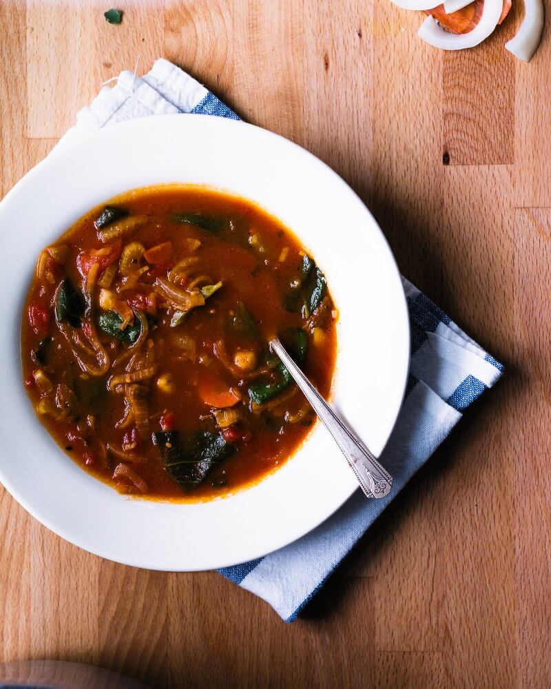 Tomato Sage Chickpea Soup | Fancy Foods Show