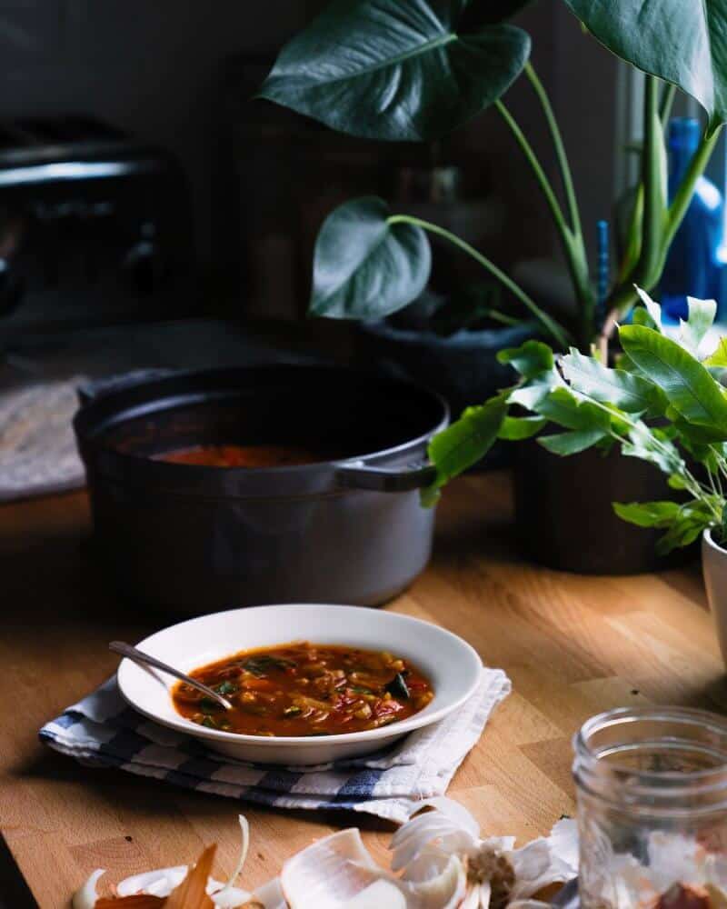 Tomato Sage Chickpea Soup | Fancy Foods Show