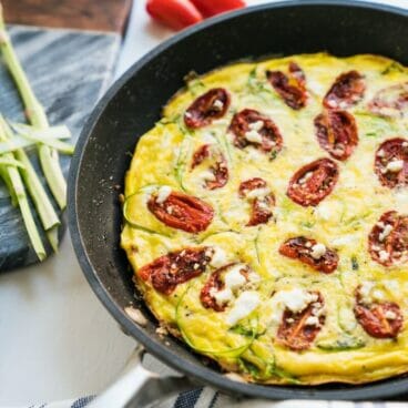 Roasted Tomato & Shaved Asparagus Frittata | Fancy Foods Show