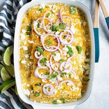 Artichoke & Quinoa Vegetarian Enchiladas | Fancy Foods Show via Feast by Sarah Copeland