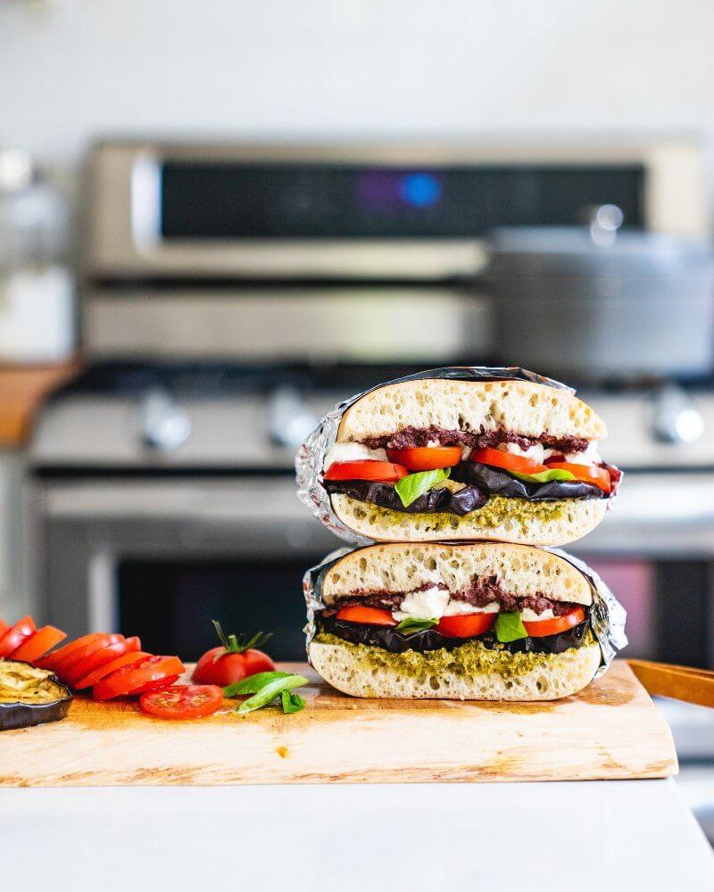 Italian eggplant sandwich