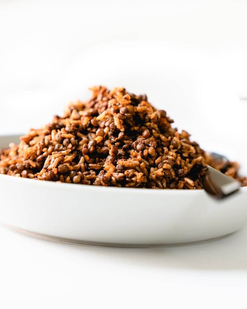 Smoky Instant Pot Lentils and Rice (Pressure Cooker) | Fancy Foods Show