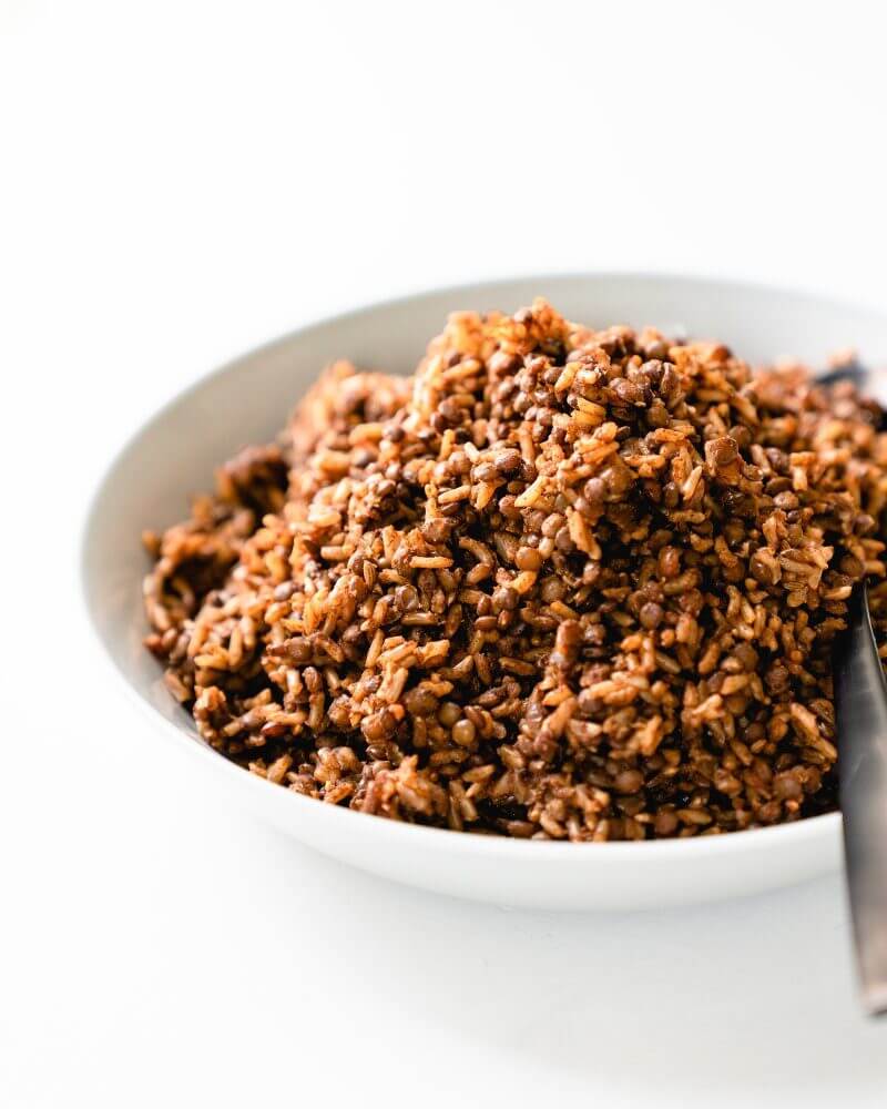 Smoky Instant Pot Lentils and Rice (Pressure Cooker) | Fancy Foods Show