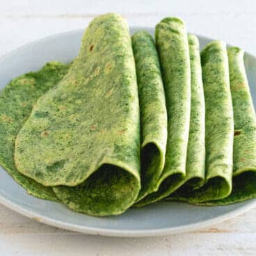 Homemade spinach tortillas | healthy tortilla recipe | spinach tortilla