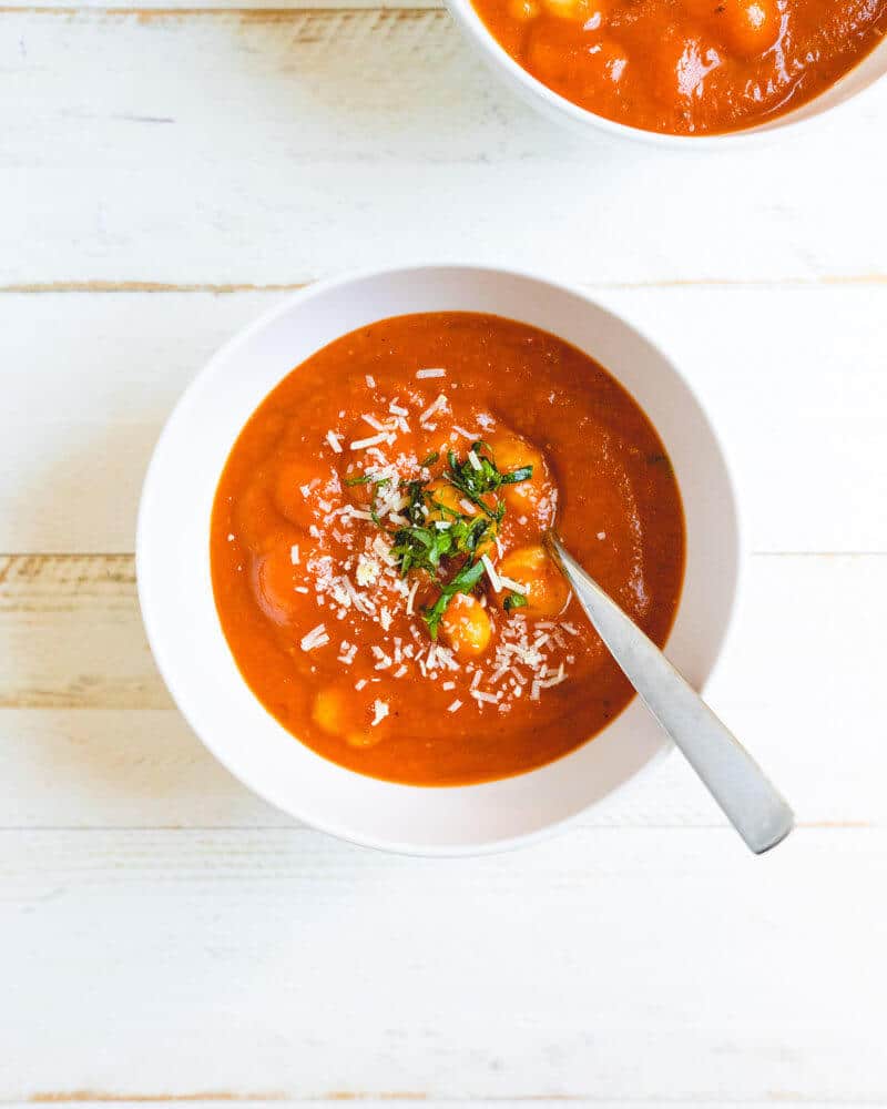 Tomato basil gnocchi soup recipe